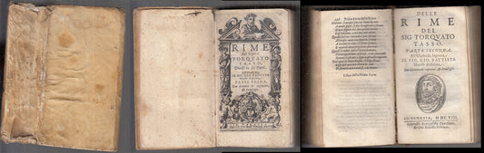 LH- RIME DEL SIGNOR TORQUATO TASSO SEICENTINA -- PULCIANI --- 1608 - B - XFS140