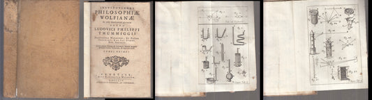 LH- PHILOSOPHIAE WOLFIANAE TOMUS PRIMUS- LUDOVICI THUMMIGGII---- 1754- C- XFS104