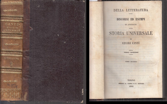 LH- STORIA UNIVERSALE TOMO SECONDO - CESARE CANTU' - POMBA --- 1846 - C - XFS104