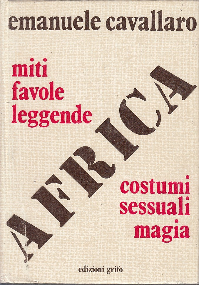 LZ - AFRICA - EMANUELE CAVALLARO - GRIFO --- 1985 - CS - YFS759