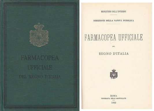 LZ- FARMACOPEA UFFICIALE DEL REGNO D'ITALIA -- ROMA --- 1997 - C - YFS431