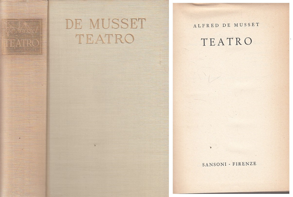 LN- TEATRO - ALFRED DE MUSSET - SANSONI --- 1953 - C - ZFS71