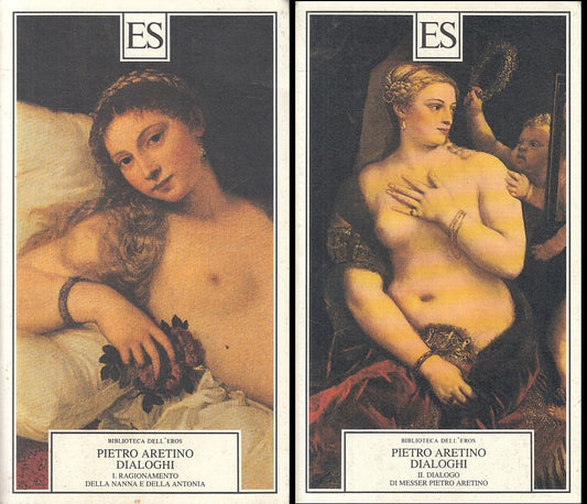 LX- DIALOGHI 2 VOLUMI - ARETINO - ES - BIBLIOTECA EROS -- 1997 - B - ZFS68