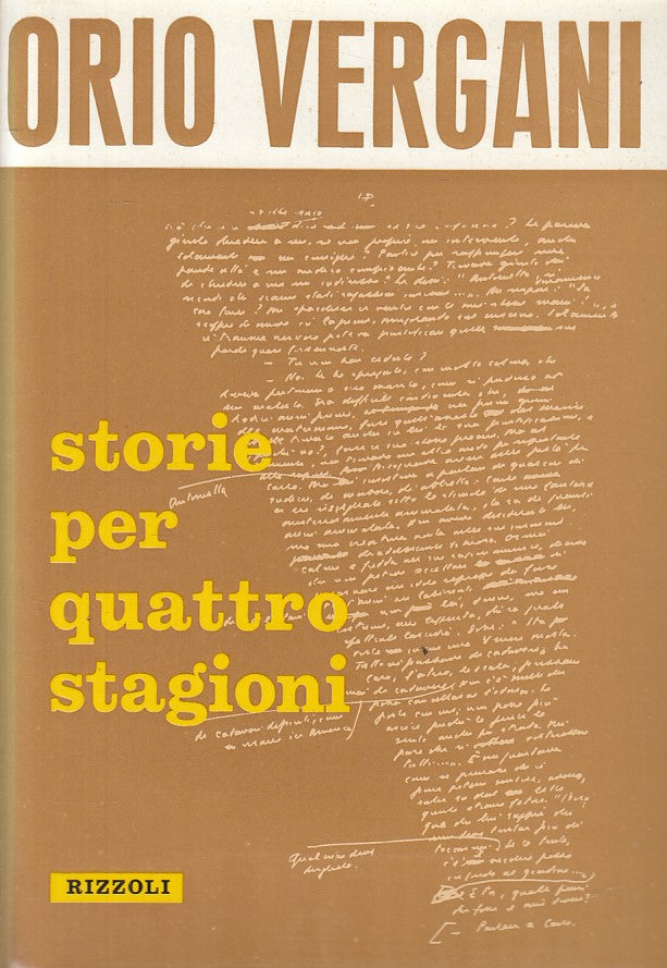 STORIE PER QUATTRO STAGIONI - VERGANI - RIZZOLI --- 1961 - CS - YFS266