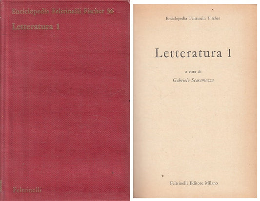 LZ- LETTERATURA 1 -- FELTRINELLI - ENCICLOPEDIA FISCHER -- 1976 - BS - YFS266