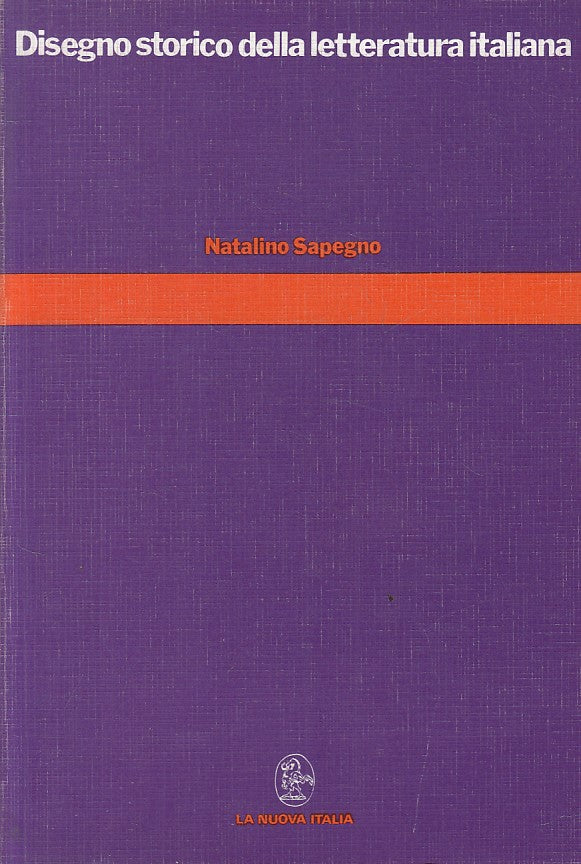 LS- DISEGNO STORICO LETTERATURA ITALIANA -- NUOVA ITALIA --- 1986 - B - YFS188