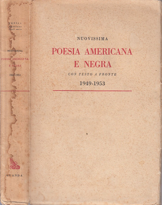 NUOVISSIMA POESIA AMERICANA E NEGRA 1949/53 -- GUANDA --- 1953 - B - YFS208