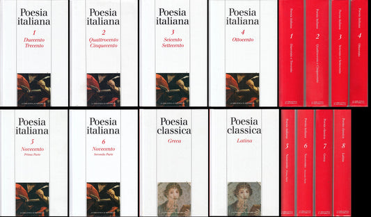 Poesia Italiana 8 volumi Greca Latina - La Biblioteca di Repubblica - BLCP7