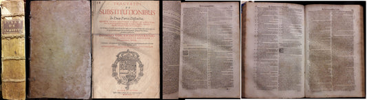 LH- TRACTATUS DE SUBSTITUTIONIBUS SEICENTINA - FUSARIO - DE TOURNES --- 1653 - C