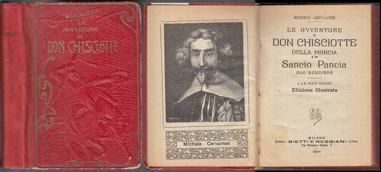 LN- AVVENTURE DI DON CHISCIOTTE ILLUSTRATO - CERVANTES- BIETTI--- 1924- C- XFS96