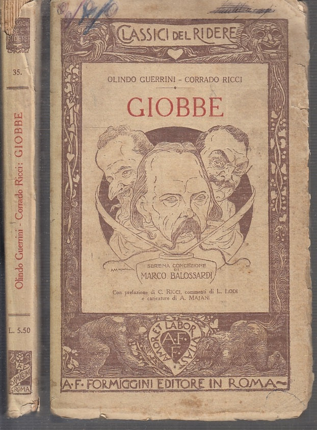 LN- GIOBBE - GUERRINI RICCI - FORMIGGINI - CLASSICI DEL RIDERE -- 1919- B- XFS96