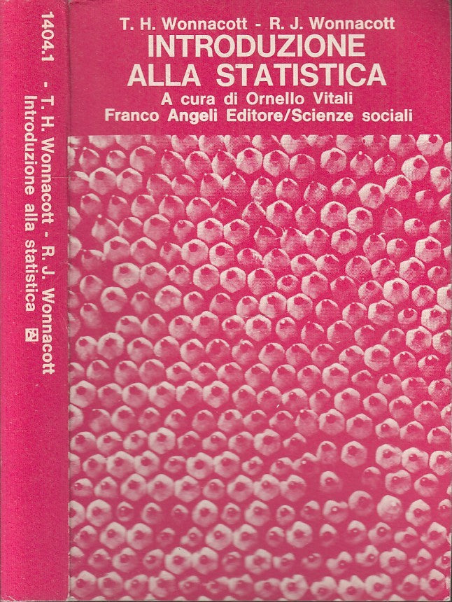 LZ- INTRODUZIONE ALLA STATISTICA - WONNACOTT - FRANCO ANGELI--- 1982- B- XFS97