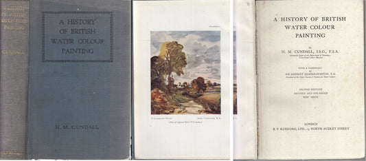 LZ- A HISTORY OF BRITISH WATER COLOUR PAINTING - CUNDALL ---- 1929 - C - XFS75