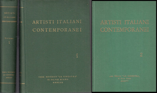 LT- ARTISTI ITALIANI CONTEMPORANEI 2 VOLUMI -- LA GINESTRA --- 1961 - C - XFS60