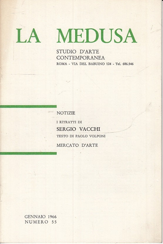LT- I RITRATTI DI ENZO VACCHI CATALOGO ESPOSIZIONE-- LA MEDUSA--- 1966- S- XFS60