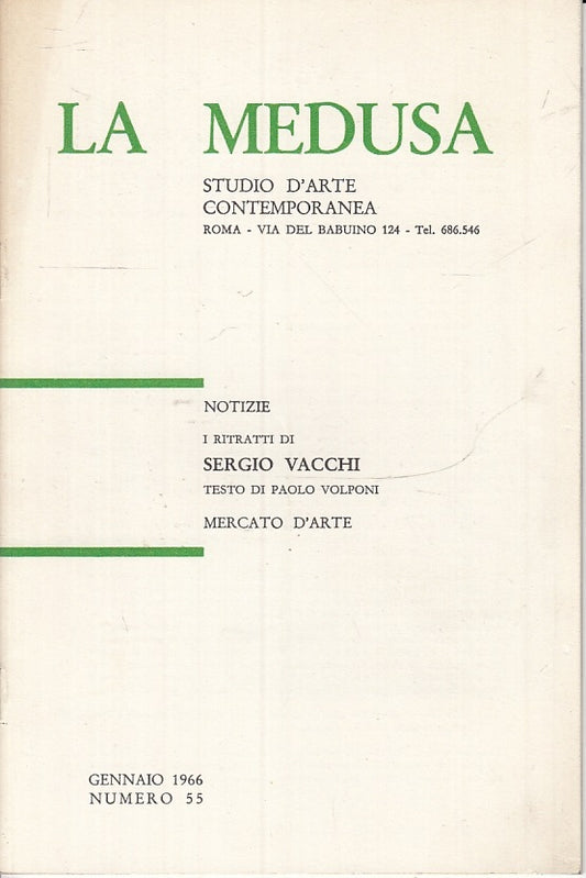 LT- I RITRATTI DI ENZO VACCHI CATALOGO ESPOSIZIONE-- LA MEDUSA--- 1966- S- XFS60