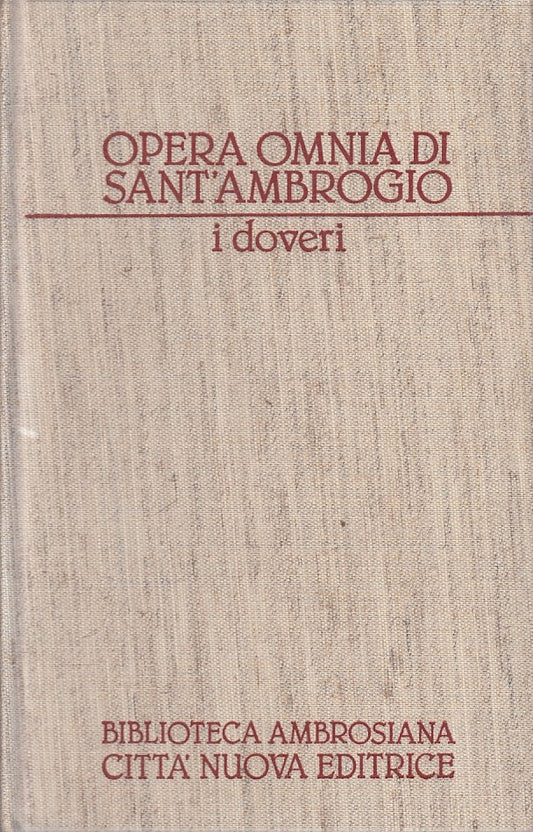 LS- I DOVERI - SANT'AMBROGIO - CITTA' NUOVA - AMBROSIANA -- 1977 - CS - YFS475