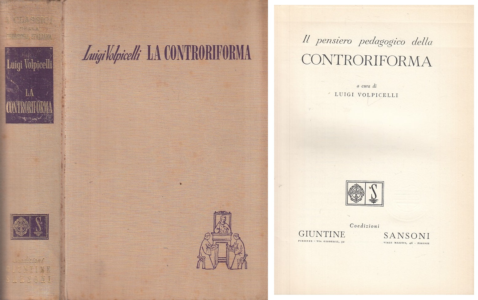 LS- LA CONTRORIFORMA - VOLPICELLI - GIUNTINE SANSONI --- 1960 - C - YFS493