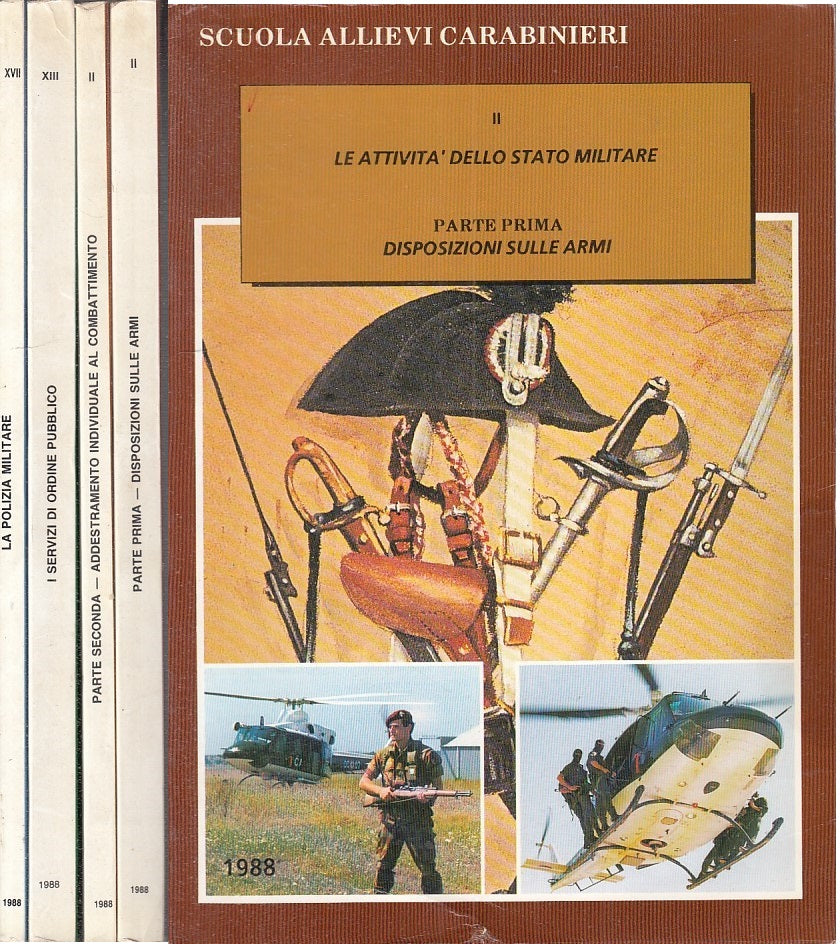 LZ - SCUOLA ALLIEVI CARABINIERI: VOL II, XIII, XVII  -- CC --- 1988 - B - YDS438