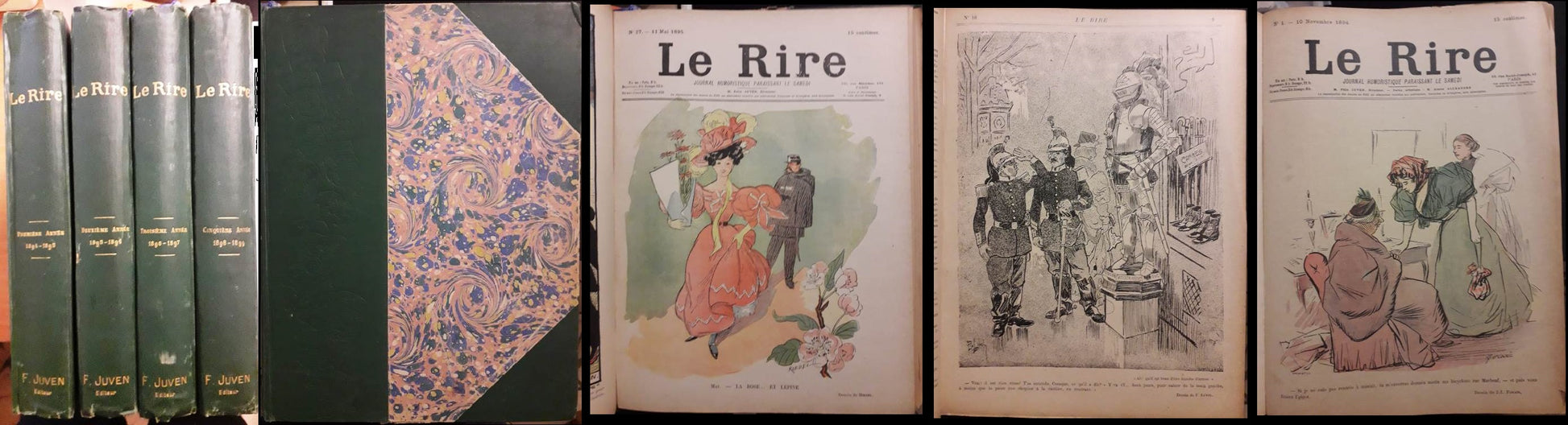 LZ- LE RIRE JOURNAL HUMORISTIQUE 1/260 4 VOLUMI 1894/1899 ----- 1894 -  C- YFS