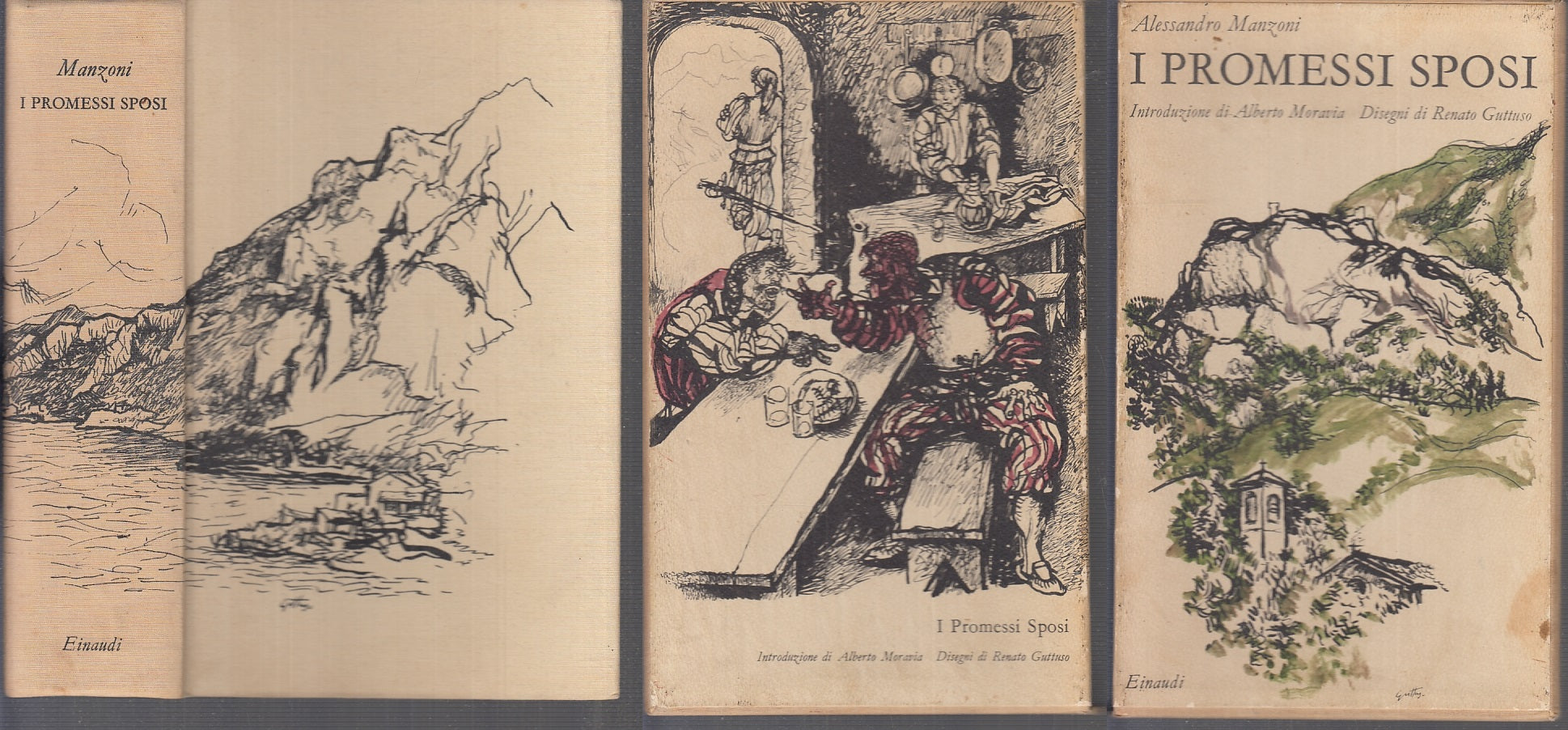 LN- I PROMESSI SPOSI - MANZONI GUTTUSO - EINAUDI - I MILLENNI -- 1961 - C- XFS98