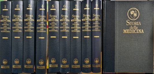 LZ- STORIA MEDICINA FARMACIA ODONTOIATRIA 9 VOLUMI -- BRAMANTE --- 1982 - C- YFS