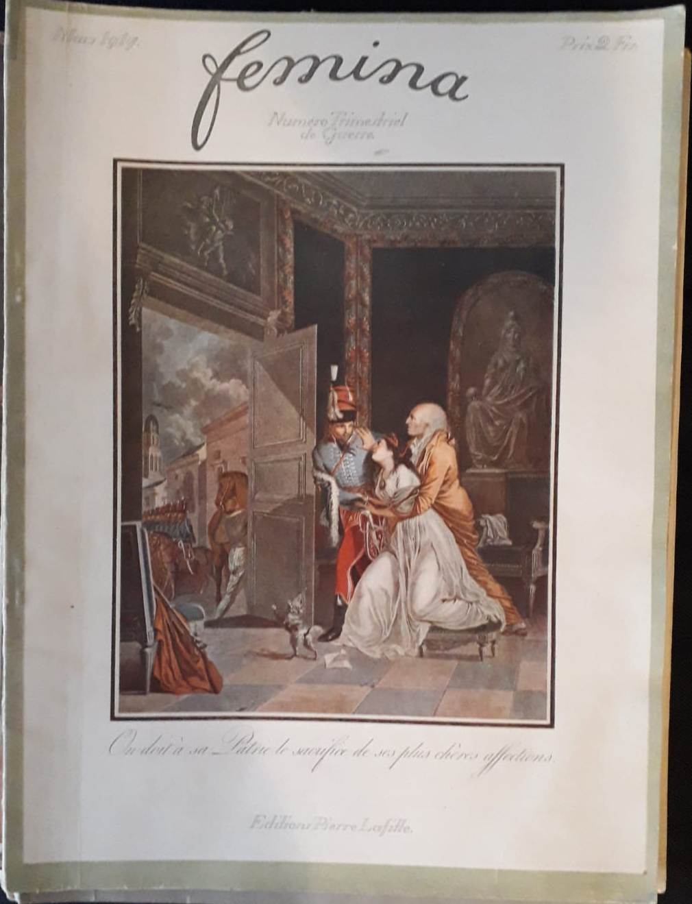 LR- RIVISTA FEMINA NUMERO TRIMESTRALE MARZO -- PIERRE LAFITTE--- 1917- S- YFS755