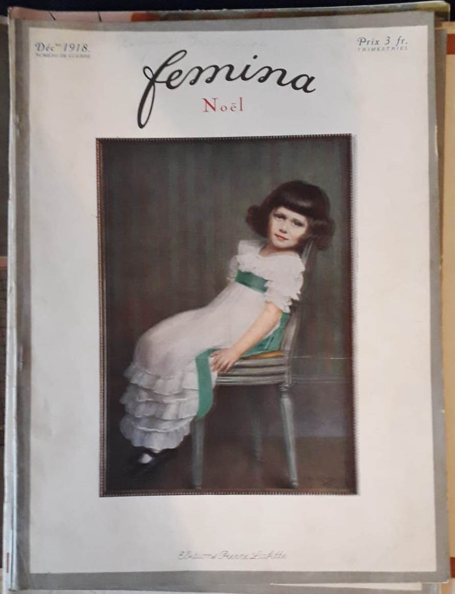 LR- RIVISTA FEMINA NOEL TRIMESTRALE DICEMBRE-- PIERRE LAFITTE--- 1918- S- YFS755
