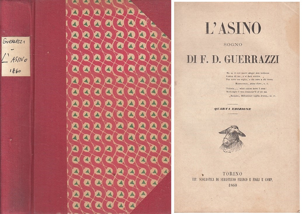 LN- L'ASINO - GUERRAZZI - TORINO --- 1860 - C - ZFS65