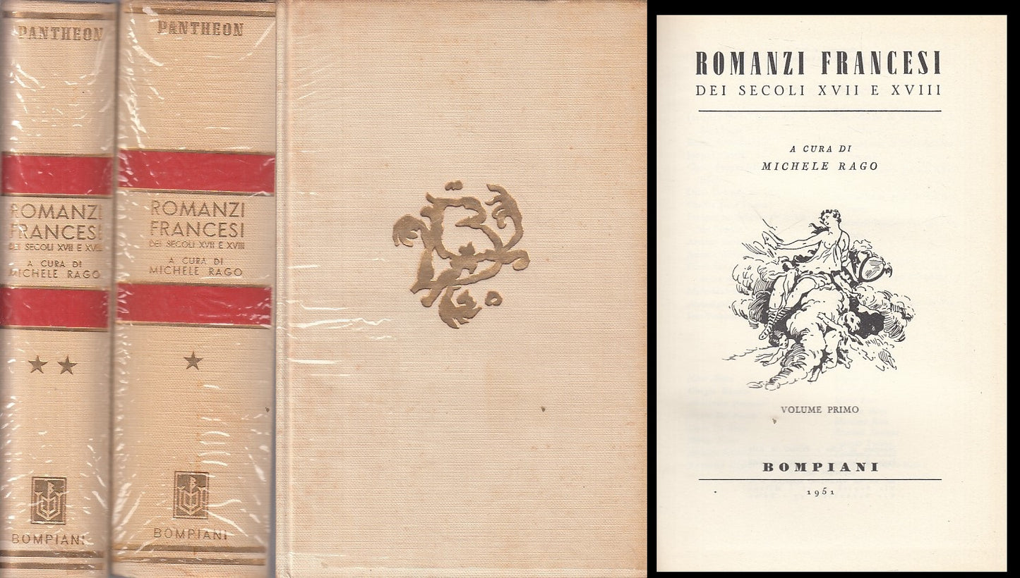 LN- ROMANZI FRANCESI SECOLI XVII E XVIII 2 VOLL.-- BOMPIANI--- 1951 - CS - ZFS65