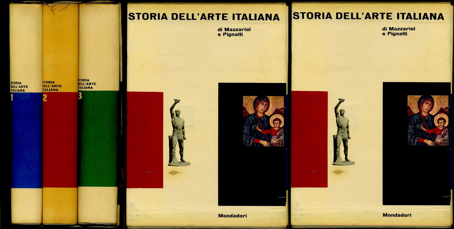 LT- STORIA DELL'ARTE ITALIANA 3 VOLUMI- MAZZARIOL- MONDADORI--- 1961- CS- ZFS673