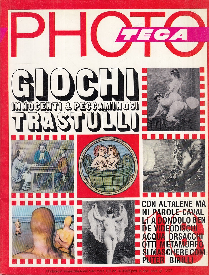 LX- PHOTOTECA N.8 GIOCHI INNOCENTI PECCAMINOSI TRASTULLI ----- 1984 - B - ZFS581