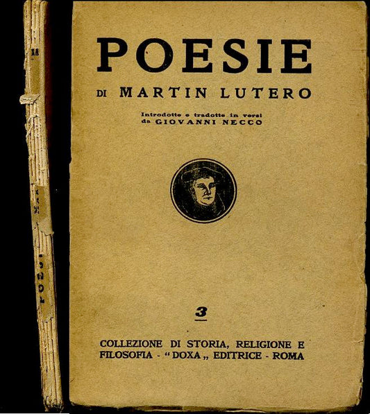 POESIE DI MARTIN LUTERO -- DOXA- STORIA RELIGIONE FILOSOFIA-- 1927- B- XFS98