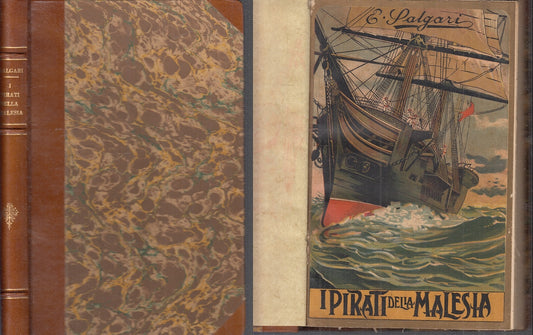 LB- I PIRATI DELLA MALESIA RILEGATO - SALGARI GAMBA - VALLARDI --- 1929- C- XFS34