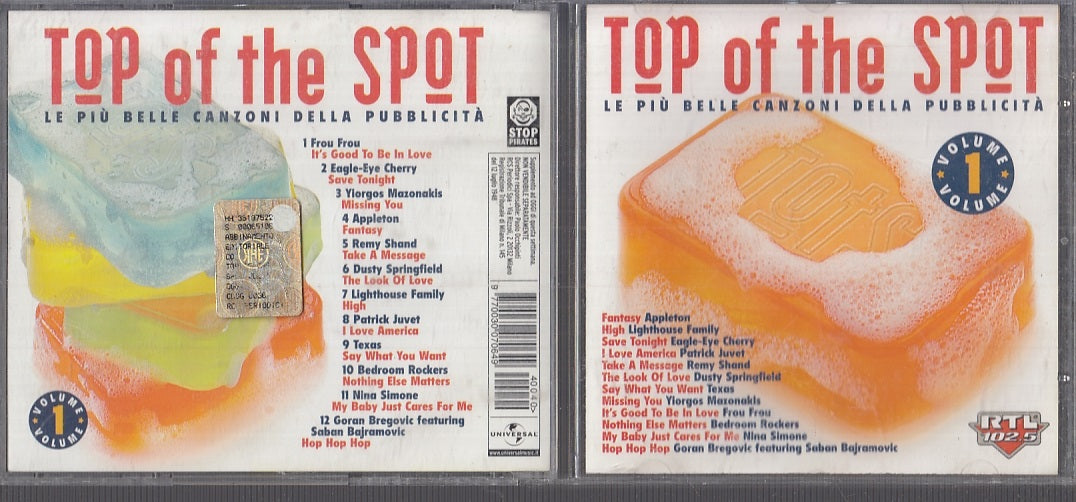 MCD- CD TOP OF THE SPOT VOLUME 1 PIU' BELLE CANZONI PUBBLICITA' 2004- ZCD8