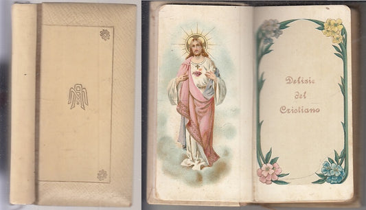 LD- DELIZIE DEL CRISTIANO LIBRO PREGHIERE -- PEREGO --- 1925 - C - XFS33