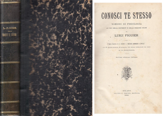LZ- CONOSCI TE STESSO ANATOMIA UMANA - FIGUIER - TREVES --- 1885 - C - YFS424