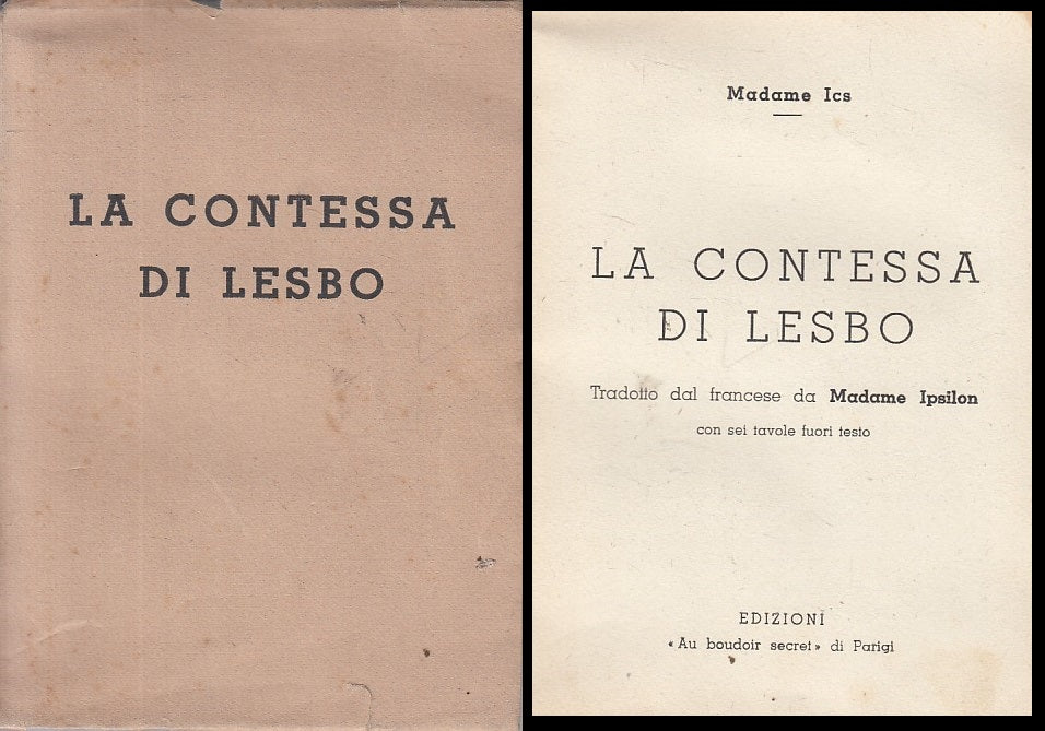 LX- LA CONTESSA DI LESBO - MADAME ICS - PARIGI --- 1930 - B - YFS424