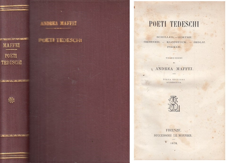 LN- POETI TEDESCHI - ANDREA MAFFEI - LE MONNIER --- 1878 - C - YFS424