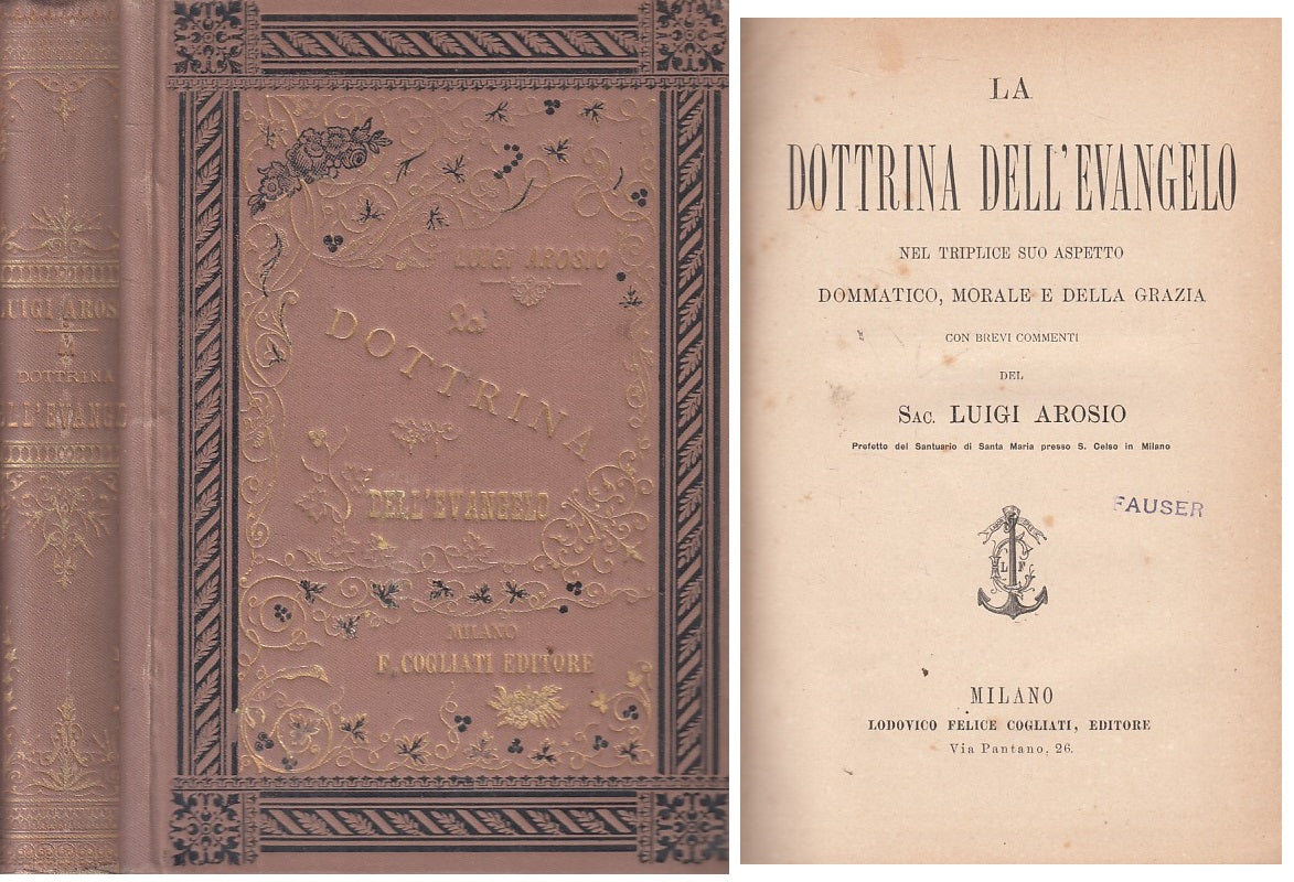 LD- LA DOTTRINA DELL'EVANGELO - AROSIO - COGLIATI --- 1889 - C - YFS496