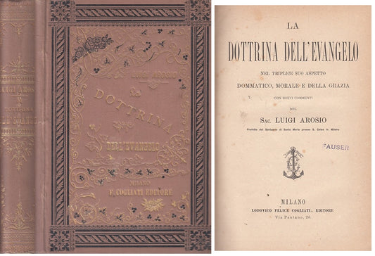 LD- LA DOTTRINA DELL'EVANGELO - AROSIO - COGLIATI --- 1889 - C - YFS496