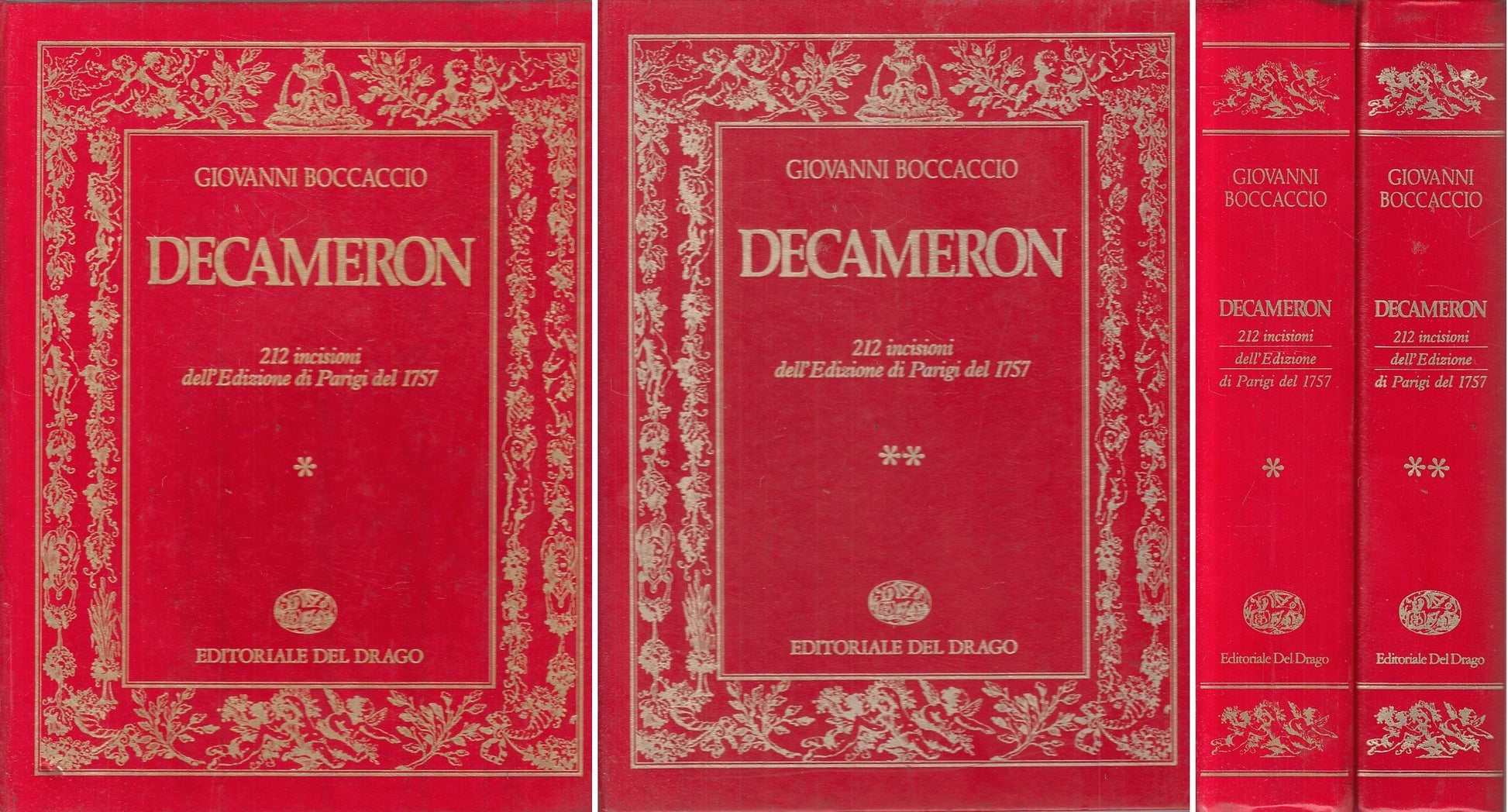 DECAMERON 2 VOLL. 212 INCISIONI- BOCCACCIO - DEL DRAGO --- 1983 - C - YFS788