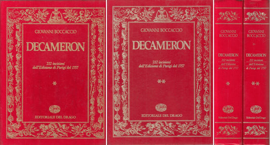 DECAMERON 2 VOLL. 212 INCISIONI- BOCCACCIO - DEL DRAGO --- 1983 - C - YFS788