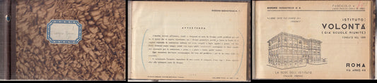 LZ- DISEGNO GEOMETRICO 1/10 VOLUME RILEGATO -- IST. VOLONTA' --- 1942 - C- XFS38