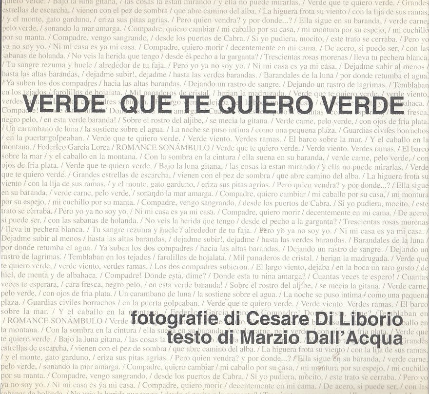 LZ- VERDE QUE TE QUIERO VERDE - DALL'ACQUA - MONTECHIARUGOLO --- 2000- B- WPR319