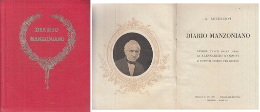 LN- DIARIO MANZONIANO - LORENZONI - FIRENZE --- 1923 - C - YFS205