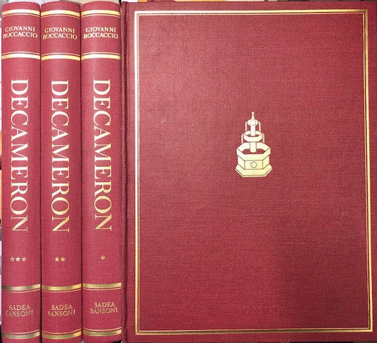DECAMERON 3 VOLUMI - BOCCACCIO - SADEA SANSONI --- 1966 - C - YFS814