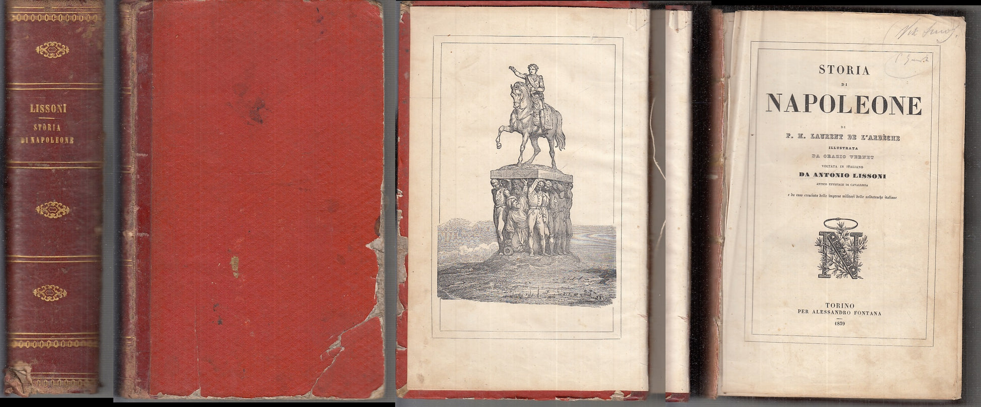 LS- STORIA DI NAPOLEONE GIUNTE ITALIANE FUNERALI - LISSONI ---- 1839- C- XFS99