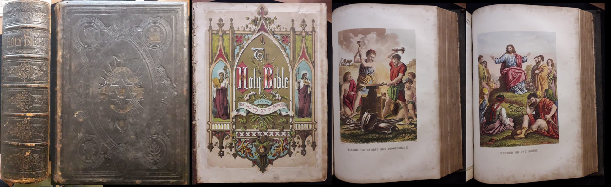 LD-  THE HOLY BIBLE SELF INTERPRETING FAMILY- JOHN BROWN- SLATER--- 1810- C- ZFS