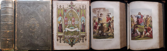 LD-  THE HOLY BIBLE SELF INTERPRETING FAMILY- JOHN BROWN- SLATER--- 1810- C- ZFS